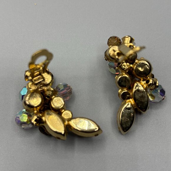 Verified D&E Juliana Topaz, Crystal and Aurora Borealis Necklace and Earrings - Picture 8 of 12